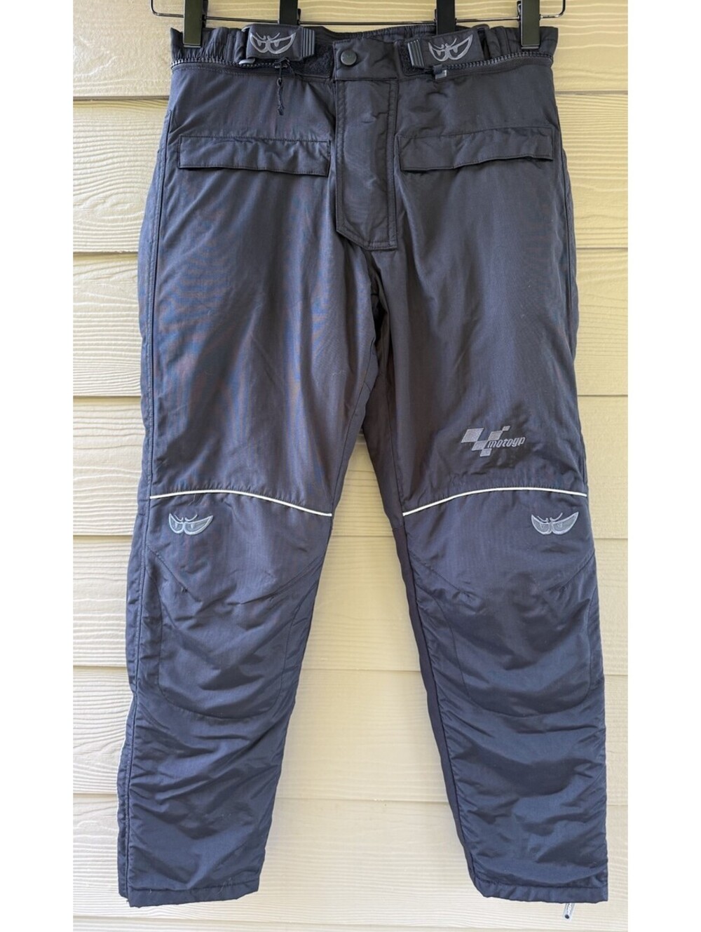 MotoGP Official Licensed Women's Black Motorcycle Racing Padded Over Pants Sz 32